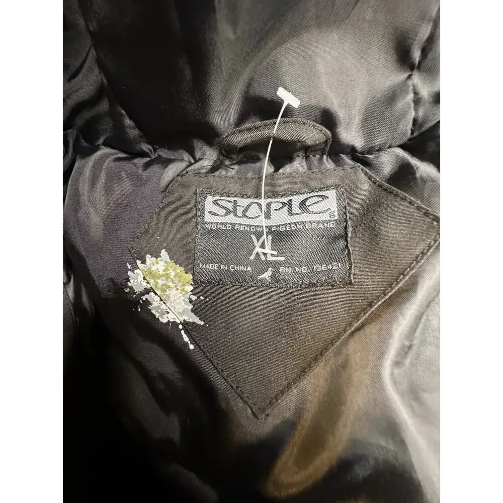 Staple Pigeon Cold Weather Puffer Coat Camo XL Very Thick